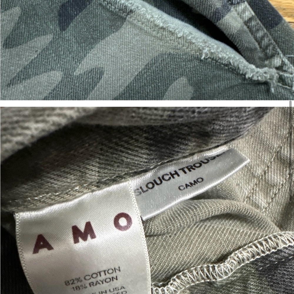 AMO cotton camo print trousers - Picture 5 of 6